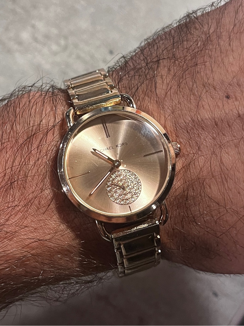 Michael Kors Rose Gold Dial Crystal Accent Women's Watch